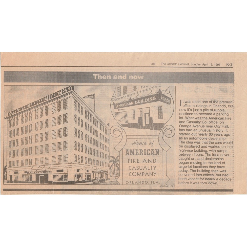 17 Vintage Orlando Sentinel Then and Now Retrospective Photo Newsclippings Lot - Picture 3 of 16